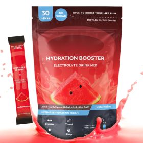 Hydration Packets Watermelon Electrolytes Powder No Sugar No Gluten No Fats Keto Friendly Hydration Powder with Vitamin C B3 B6 B12 Sugar Free Electro