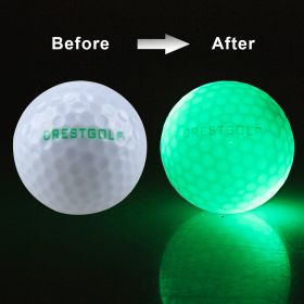 Waterproof LED  Balls For Night Training High Hardness Material For  Practice Balls (Color: Green)