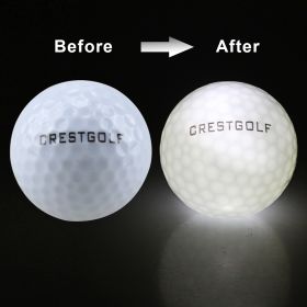 Waterproof LED  Balls For Night Training High Hardness Material For  Practice Balls (Color: White)