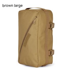 Multifunctional Storage Cycling Portable Travel Bag (Option: Brown Large Size)