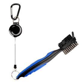 Double-sided brush for golf swing (Color: Blue)