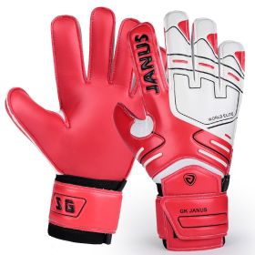 Football goalkeeper gloves (Option: Red-10number)