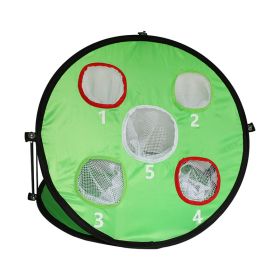 Portable folding golf practice net (Color: Green)