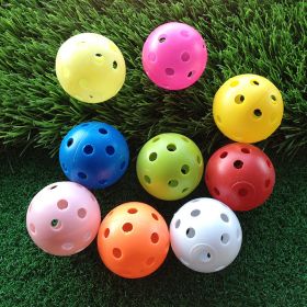 Golf Sporting Goods Hollow Colored Balls (Option: Light yellow-35PCS)