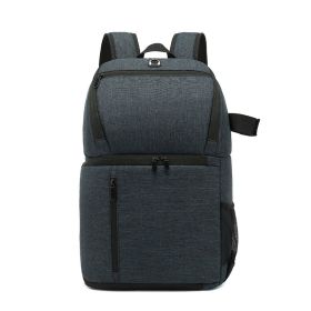 SLR Camera Bag Photography Backpack (Color: Blue)