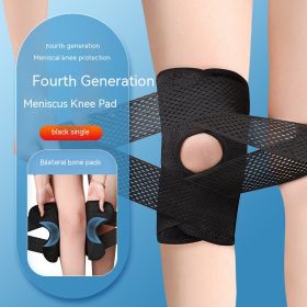 Knee Meniscus And Patellar Injury Recovery Protective Cover (Option: Black-2XL)