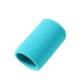 Sports Basketball Fitness Breathable Sweat Absorbing Wristband (Option: Lake Blue-8x10cm Single)