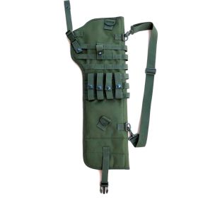 Tactical Single Shoulder Hunting Knife Bag Outdoor Multifunctional Portable Shotgun Bag (Color: Green)