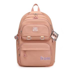 Girls' Large Capacity Backpack (Color: Pink)