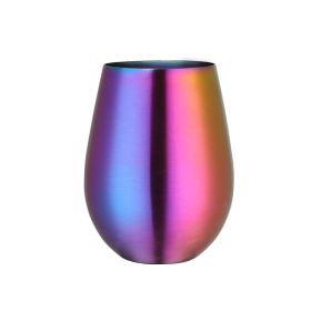 304 Stainless Steel Beer Jar Round Color Cup Bar Restaurant Home Cold Drink Cup (Option: Beer Steins Magic Color-401 500ml)