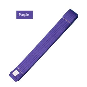 Simple Solid Color Taekwondo Belt Ribbon (Option: Purple Belt-280cm)