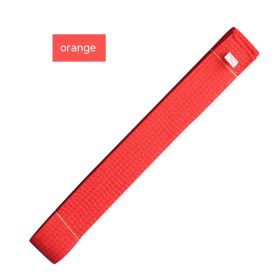 Simple Solid Color Taekwondo Belt Ribbon (Option: Orange Belt-280cm)